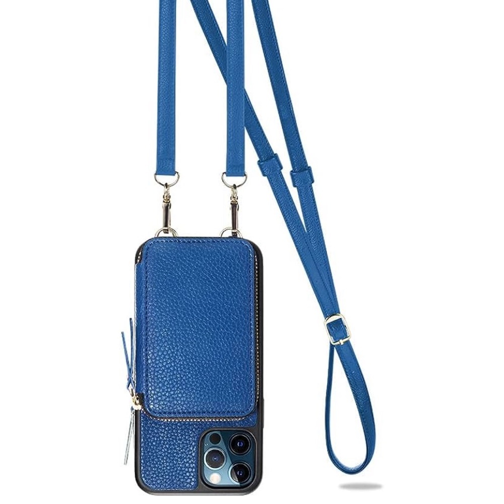 IPhone 12 Pro Max case and crossbody strap - like BRAND NEW